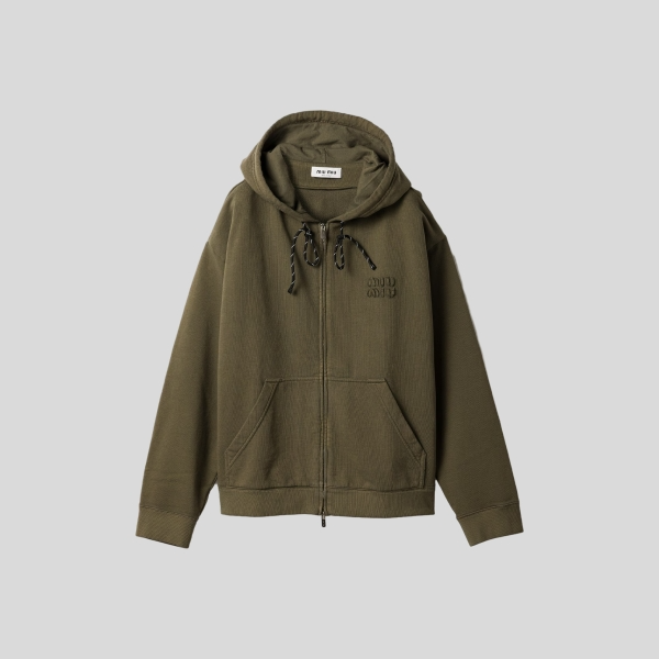 미우미우 후염 후드 자켓