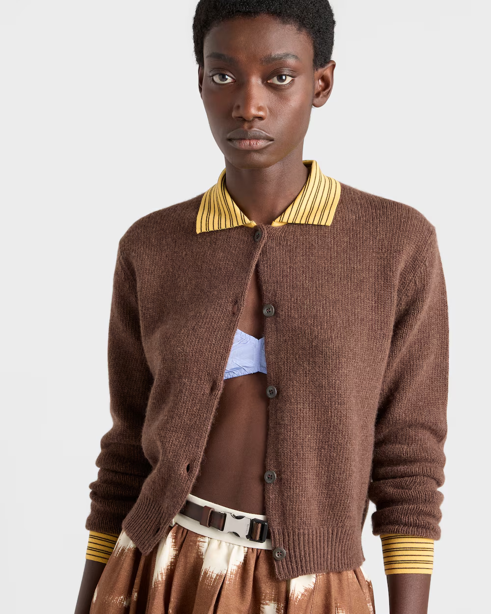 프라다 캐시미어 가디건