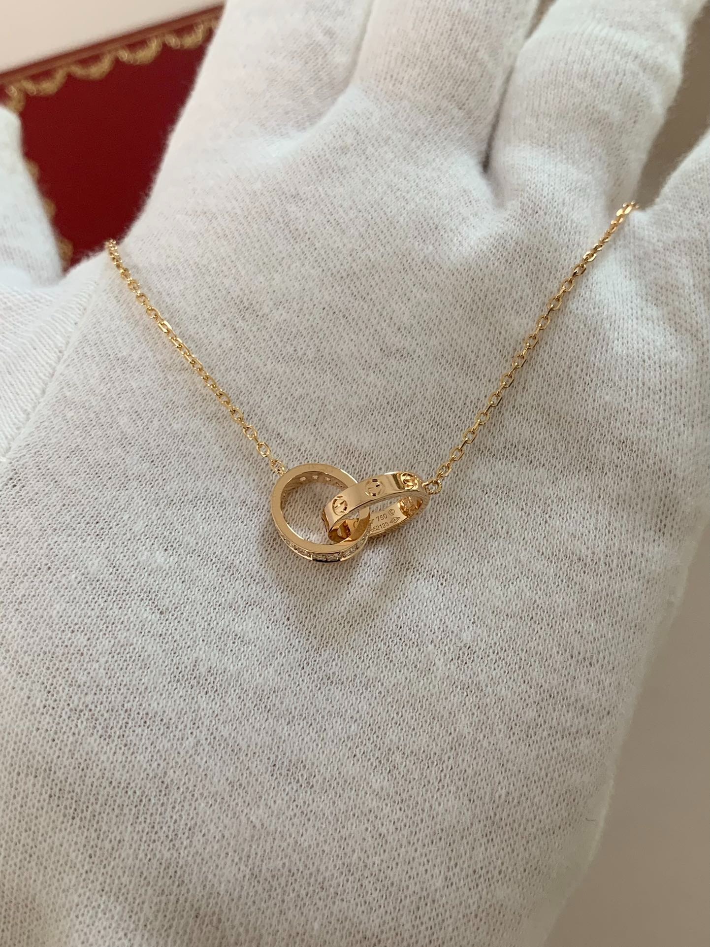 까르띠에 큐빅 투링 목걸이