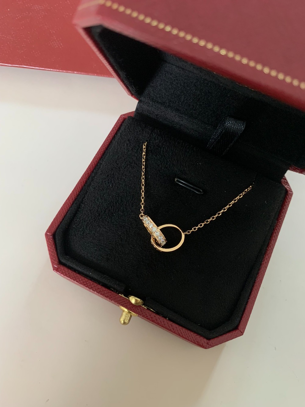 까르띠에 큐빅 투링 목걸이