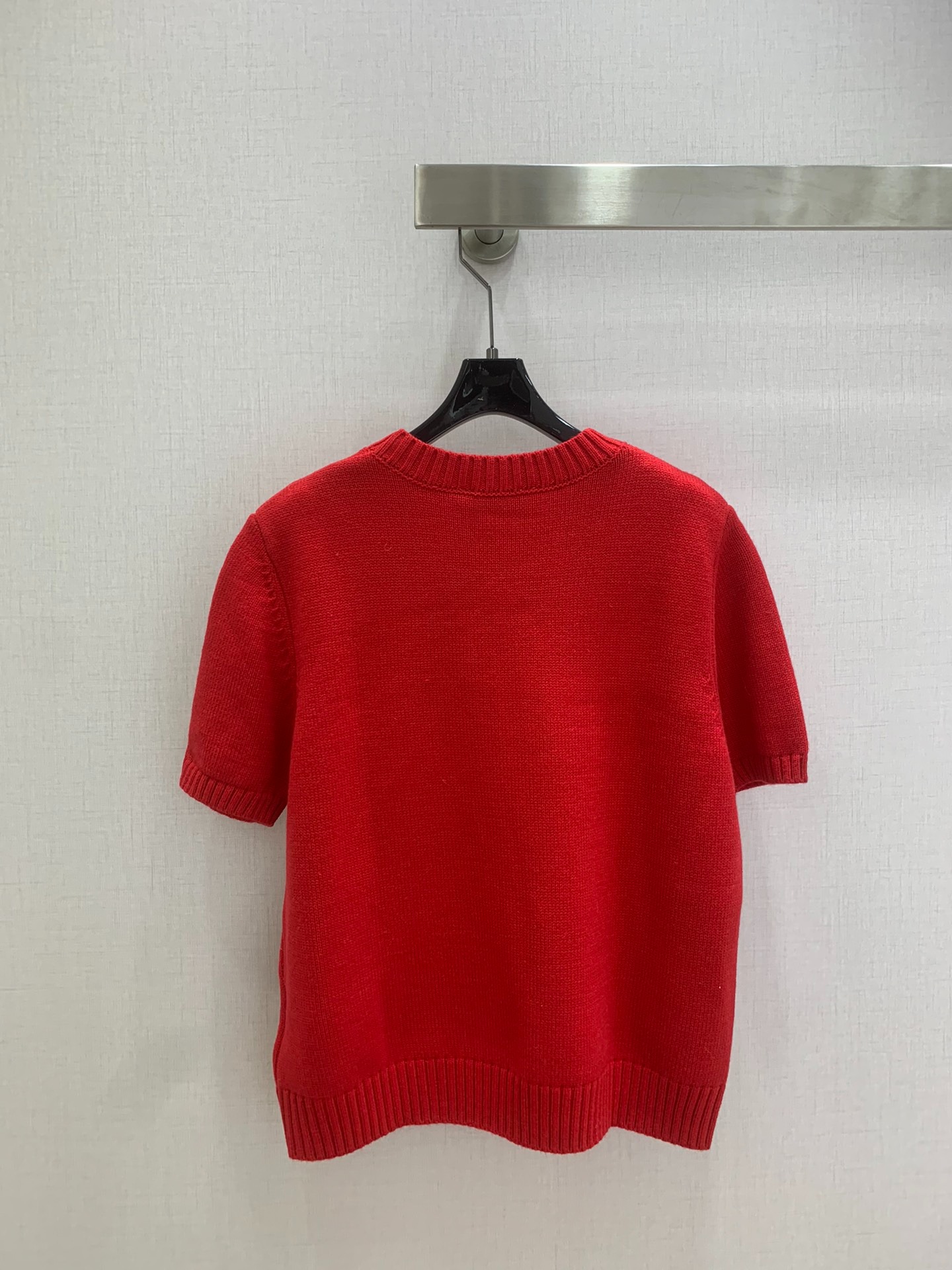 미우미우 26 신상 레드 니트 반팔