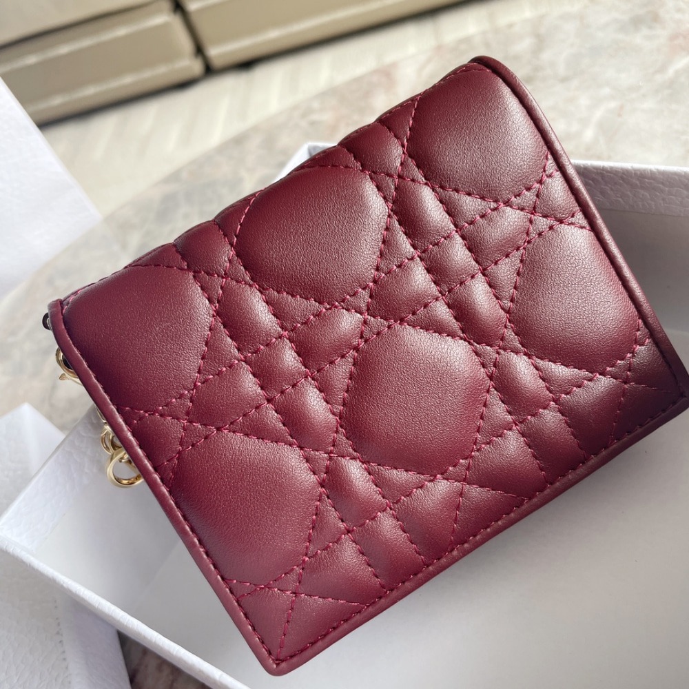 디올 까나쥬 레이디 미니 반지갑 카드지갑 S0178ONMJ