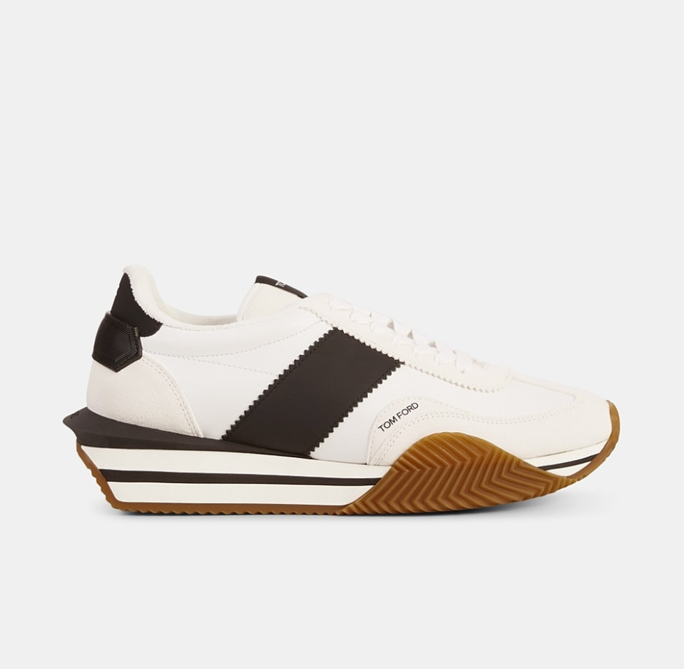 톰포드 제임스 스웨이드 스니커즈 화이트 