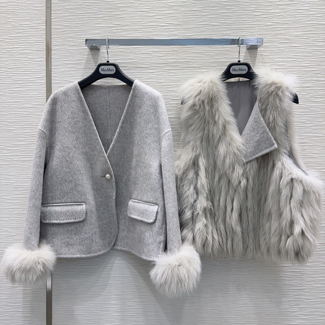 막스마라 리버시블 캐시미어 코트