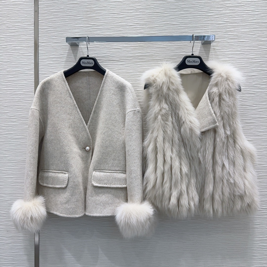 막스마라 리버시블 캐시미어 코트