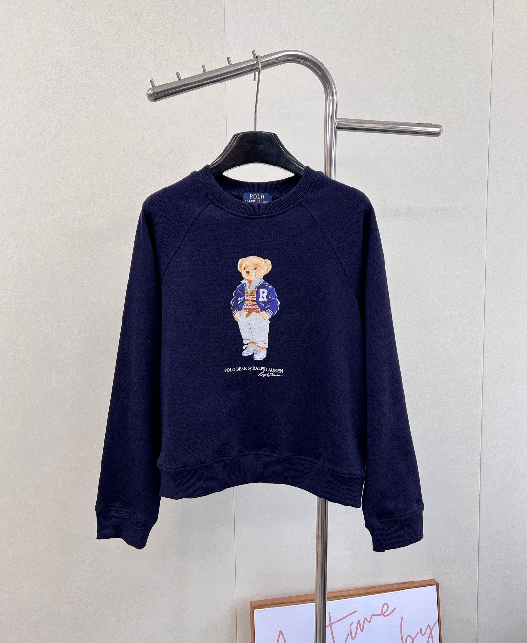 랄*로렌 프린트 라운드 맨투맨