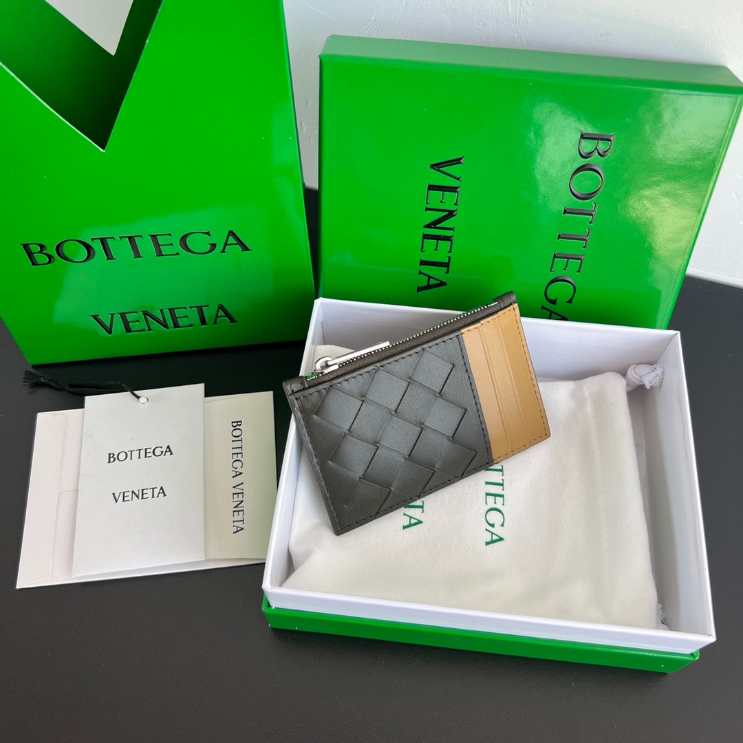 보*가 베네타 메쉬 스티치 지퍼 카드지갑 755985