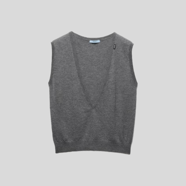 프라다 캐시미어 V넥 베스트