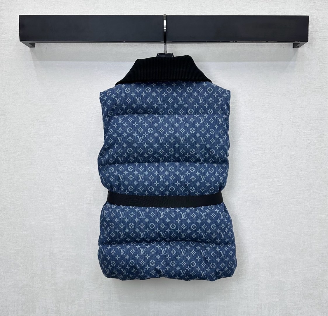 루이비통 25 신상 터틀넥 데님 패딩