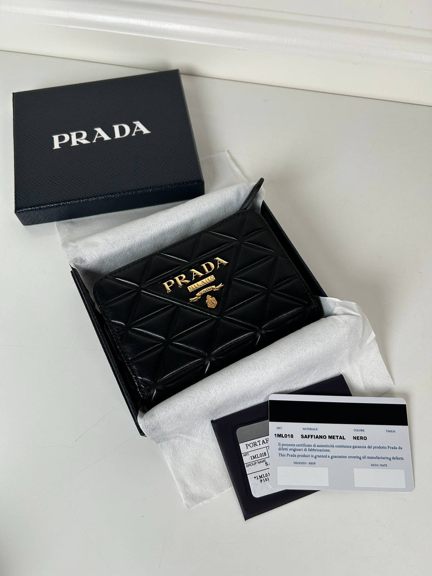 프라다 레더 지갑