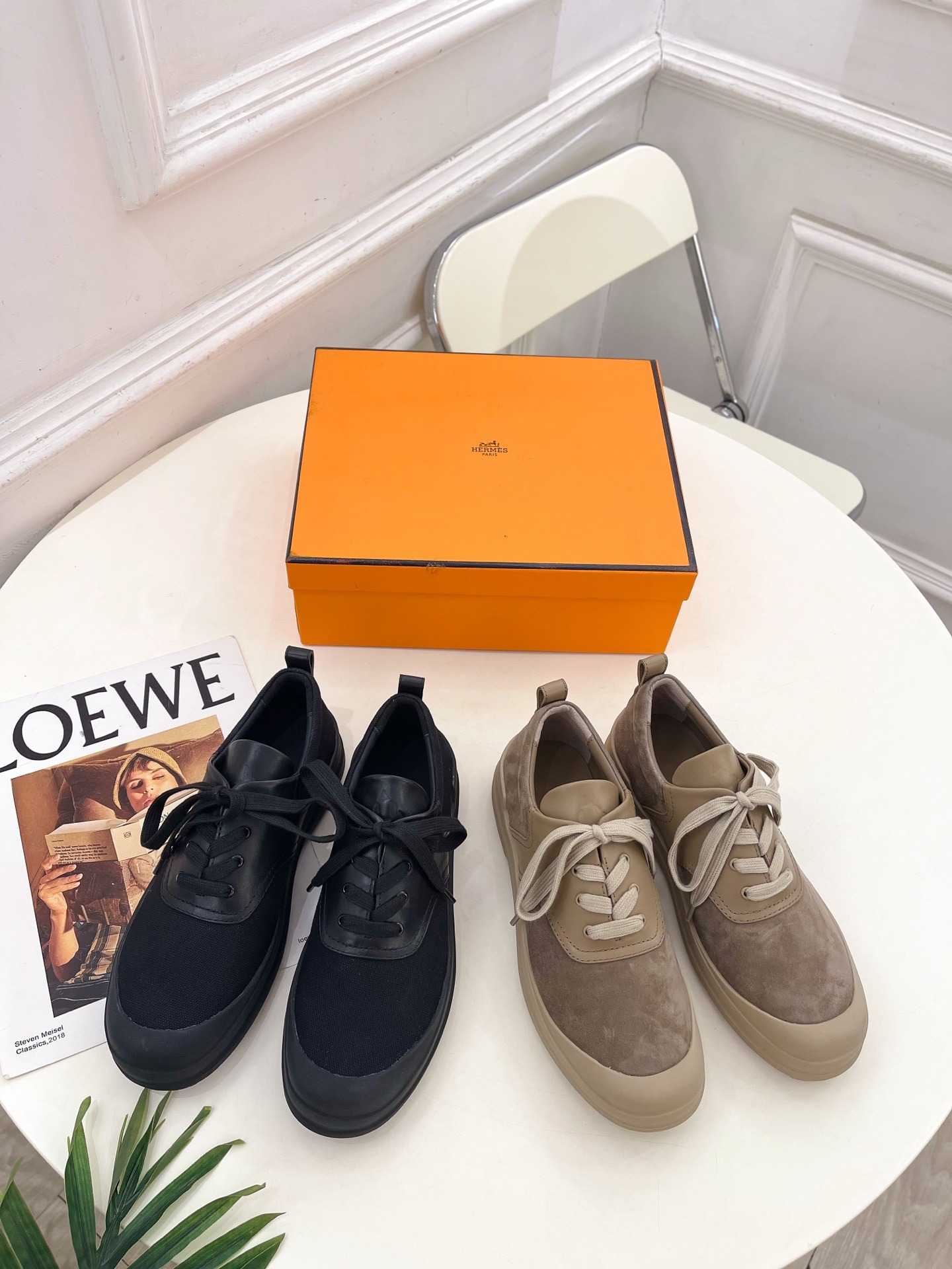 에르메스 신상 로우탑 스니커즈