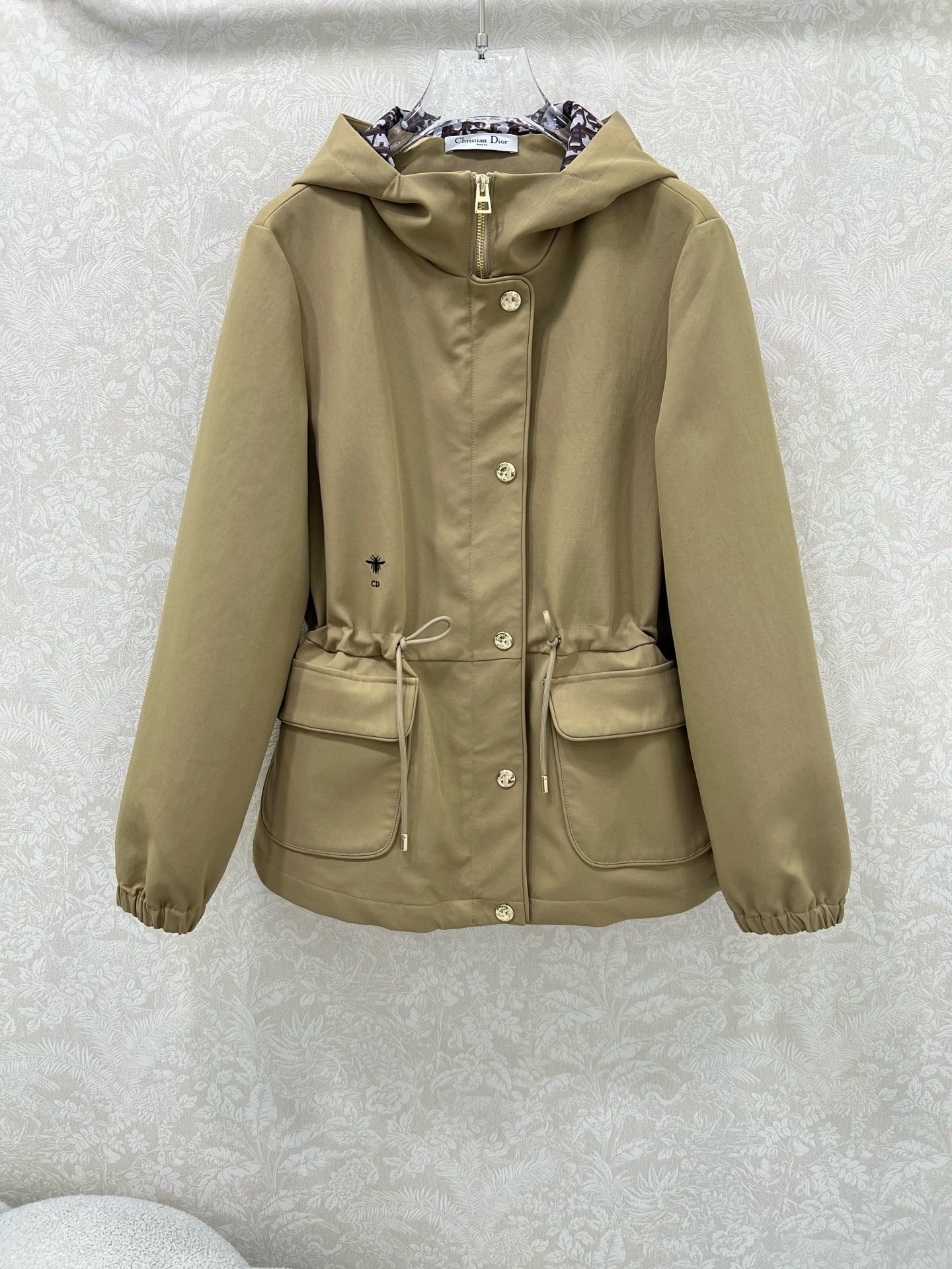 디올 25 신상 후드 스트링 트렌치코트