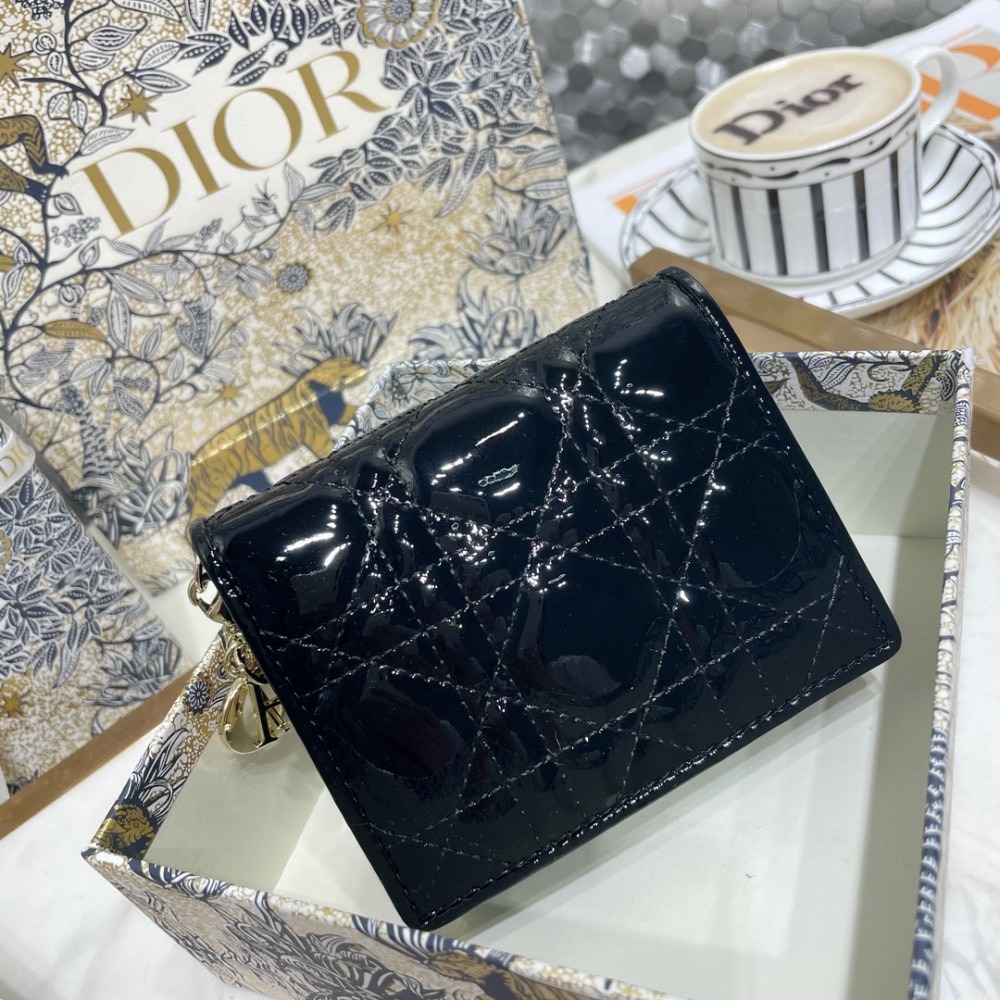 디올 플랩 카드지갑 페이던트 까나쥬 S0178OVRB