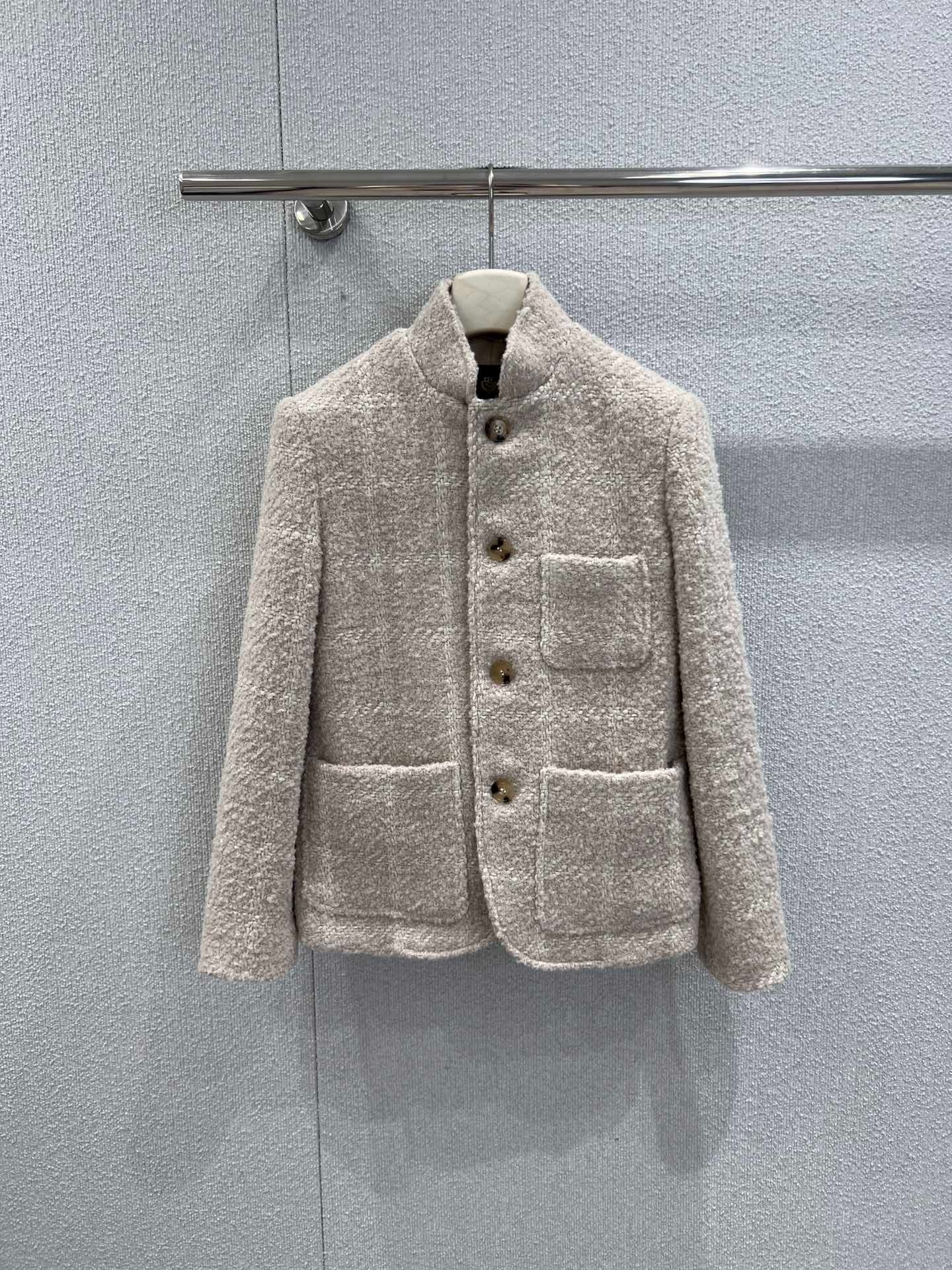 로로피아나 25Fw 신상 알파카 혼방 미니코트