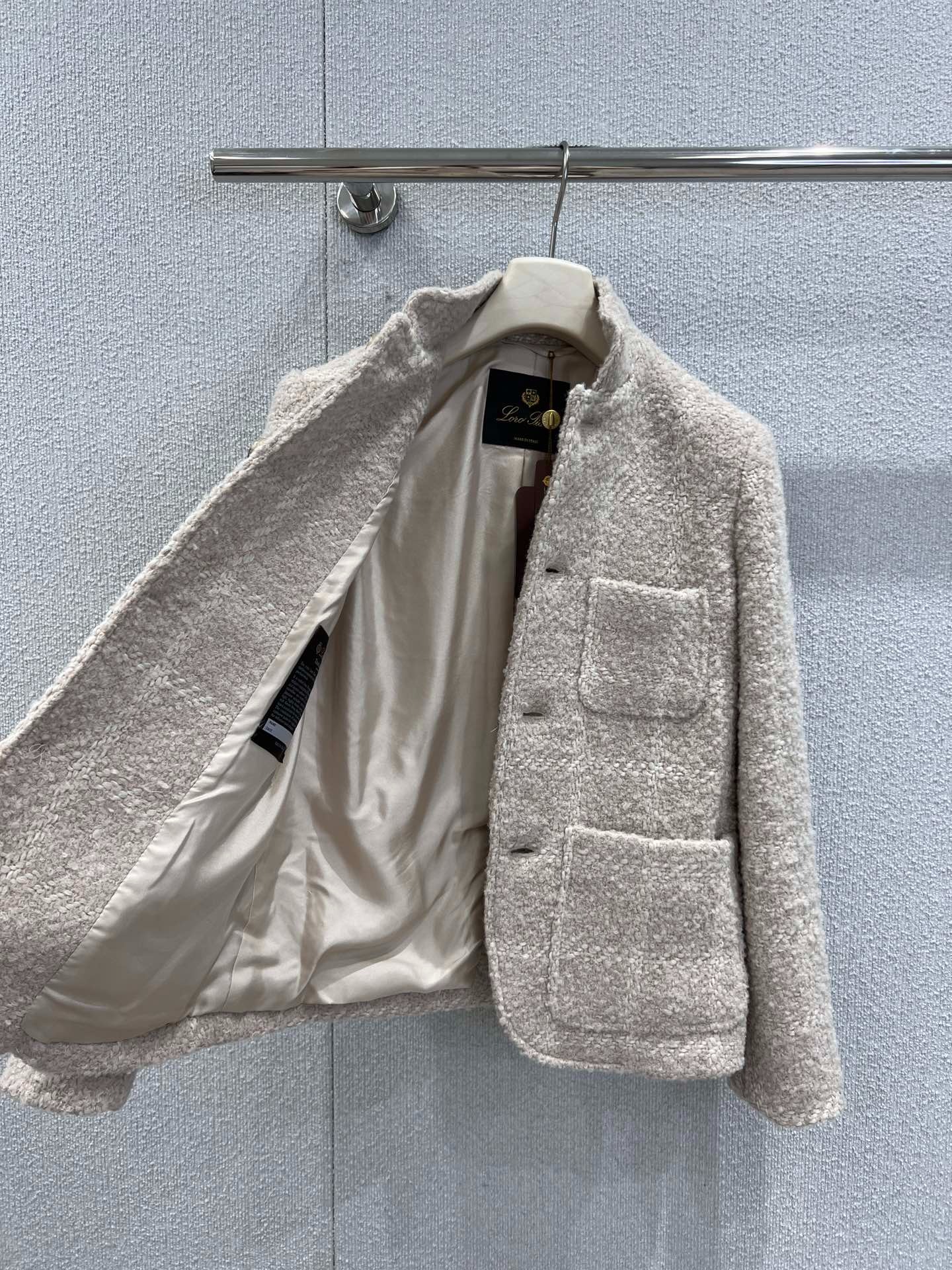 로로피아나 25Fw 신상 알파카 혼방 미니코트