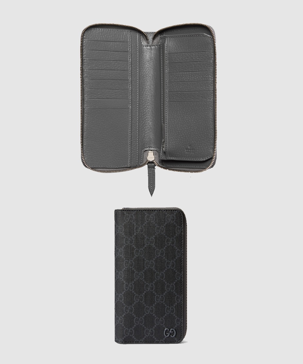 구찌 바이컬러 지퍼 지갑 822051