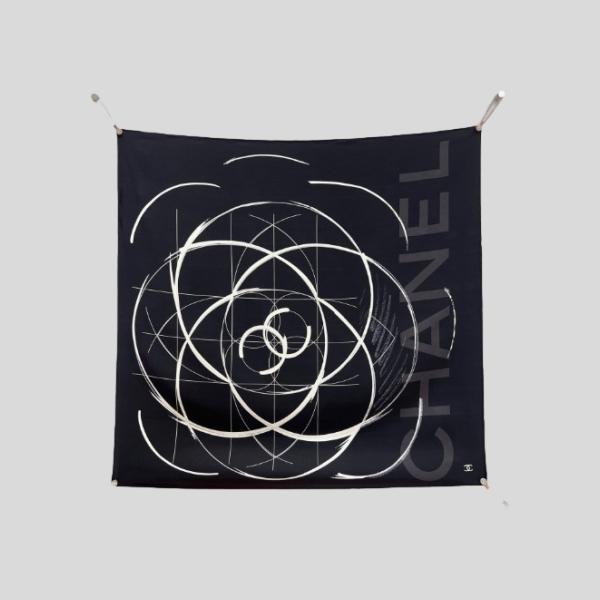 샤넬 까멜리아 스퀘어 스카프