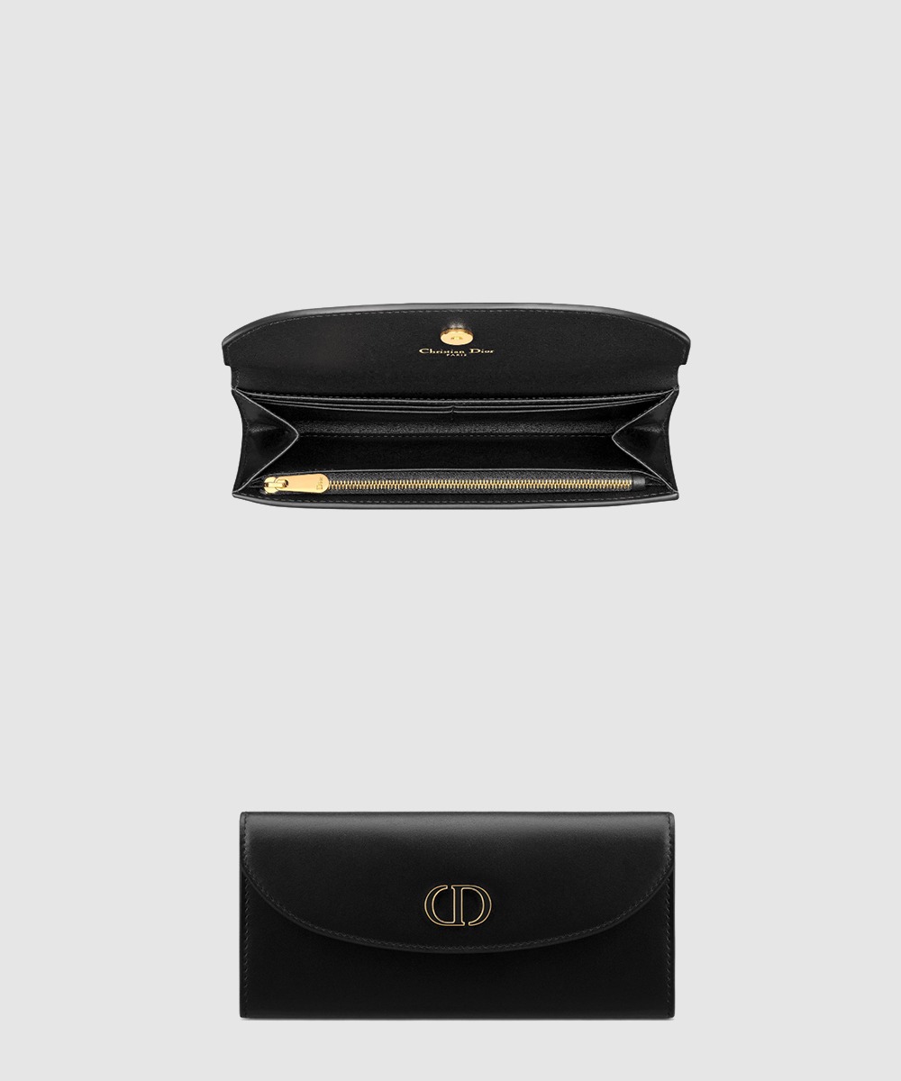 디올 30 Montaigne Avenue 송아지 가죽 지갑 S2314