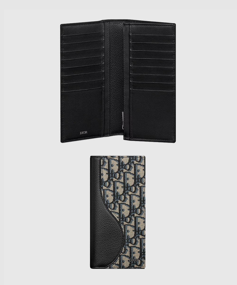 디올 Saddle 버티컬 장지갑 2ADBC
