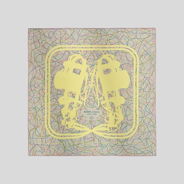 에르메스 브리드 드 갈라 오 필 드 수아 스카프 90