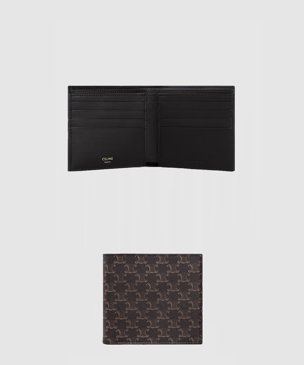 셀린느 2단 카드 지갑 트리옹프 캔버스 10B652