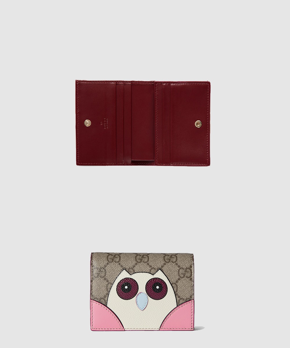 구찌 부엉이 디테일의 GG 미니 지갑 818767