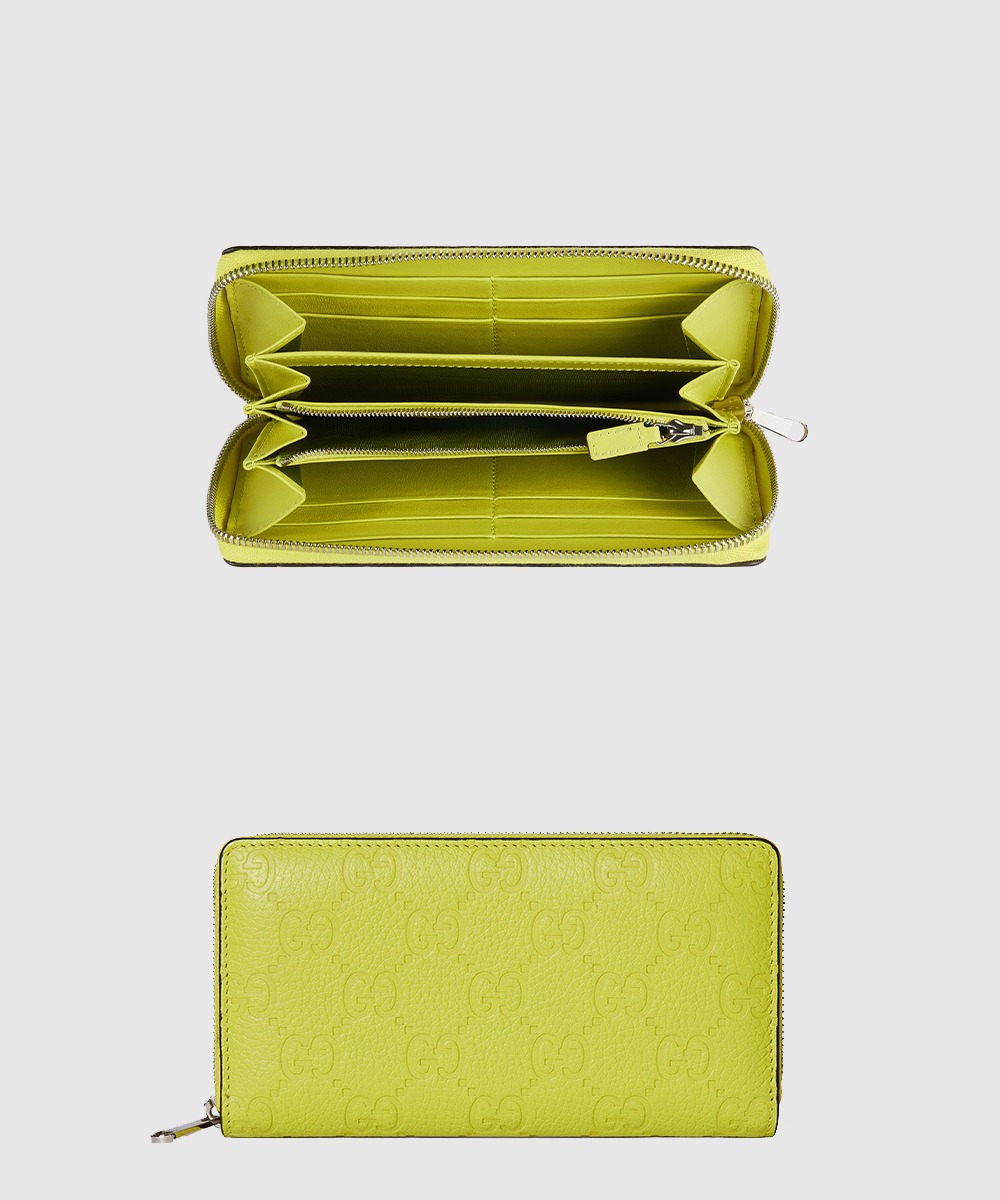 구찌 임프린트 집 어라운드 지갑 GG 가죽 835003