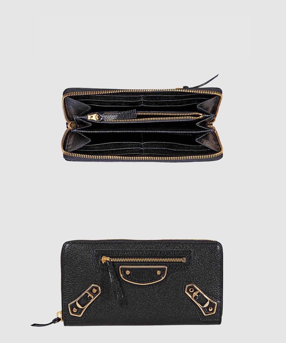 발렌시아가 메탈릭 엣지 장지갑 390187