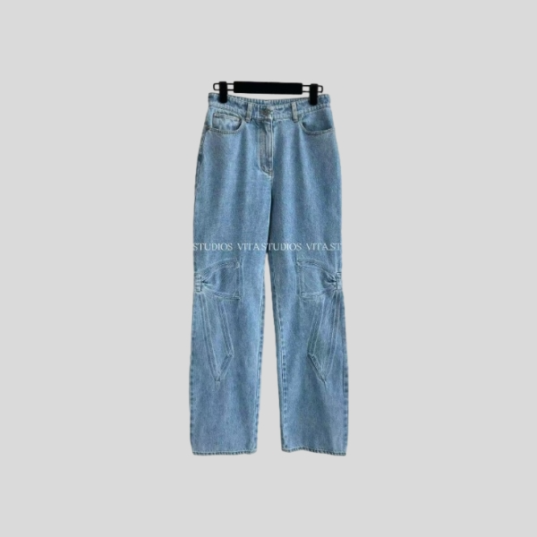 샤넬 보우타이 진