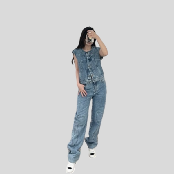 샤넬 보우타이 진