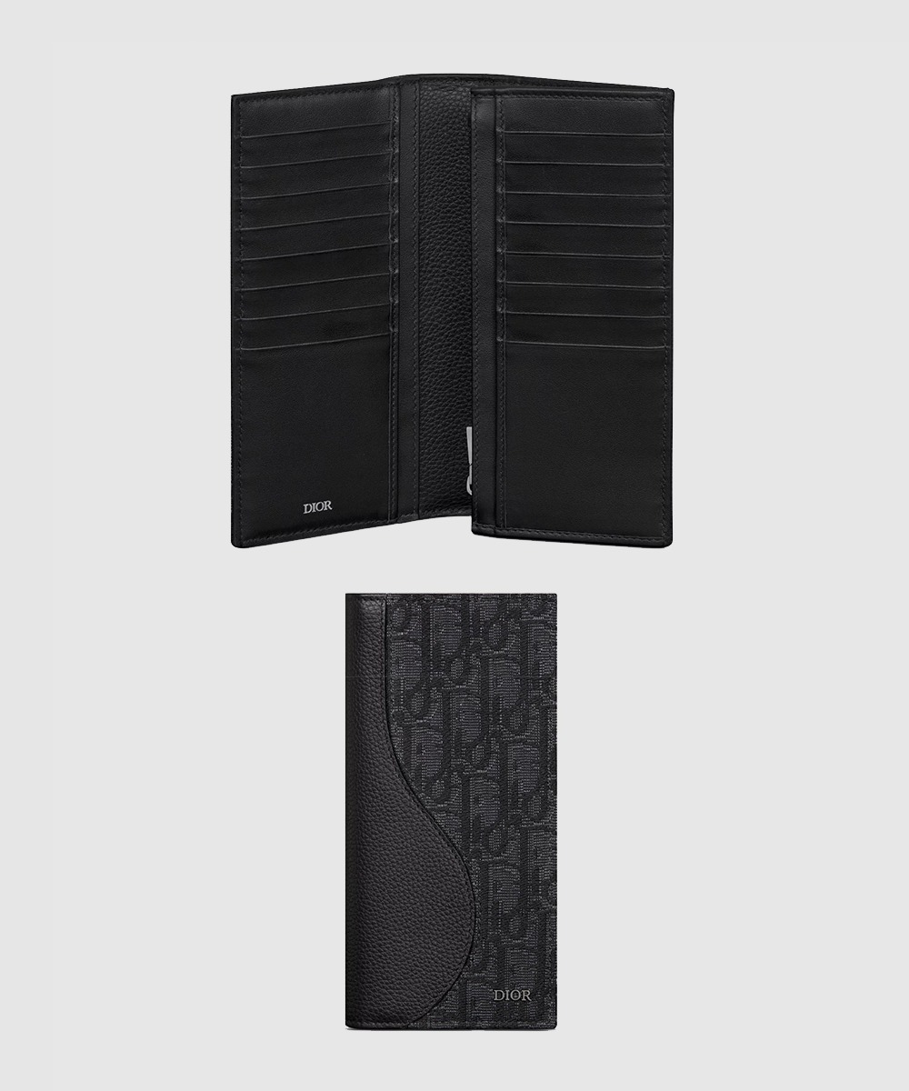 디올 Saddle 버티컬 장지갑 2ADBC