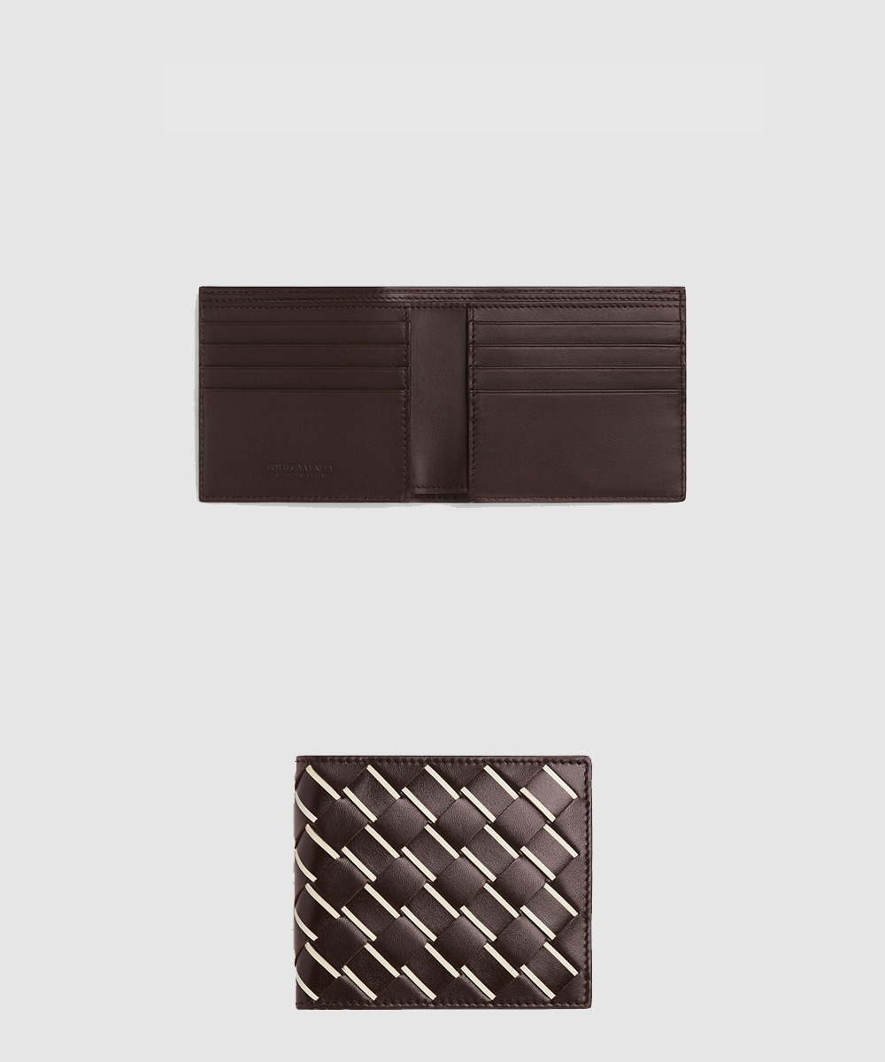 보테가베네타 인트레치아토 스트라이프 반지갑 퐁당 743211