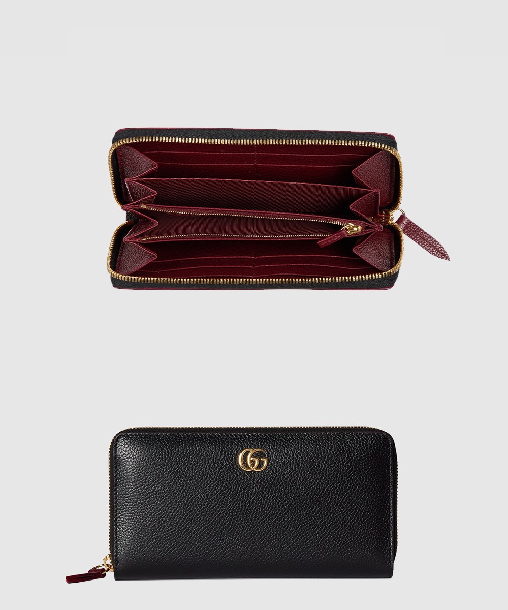 구찌 GG 마몽 바이컬러 지퍼 지갑 456117