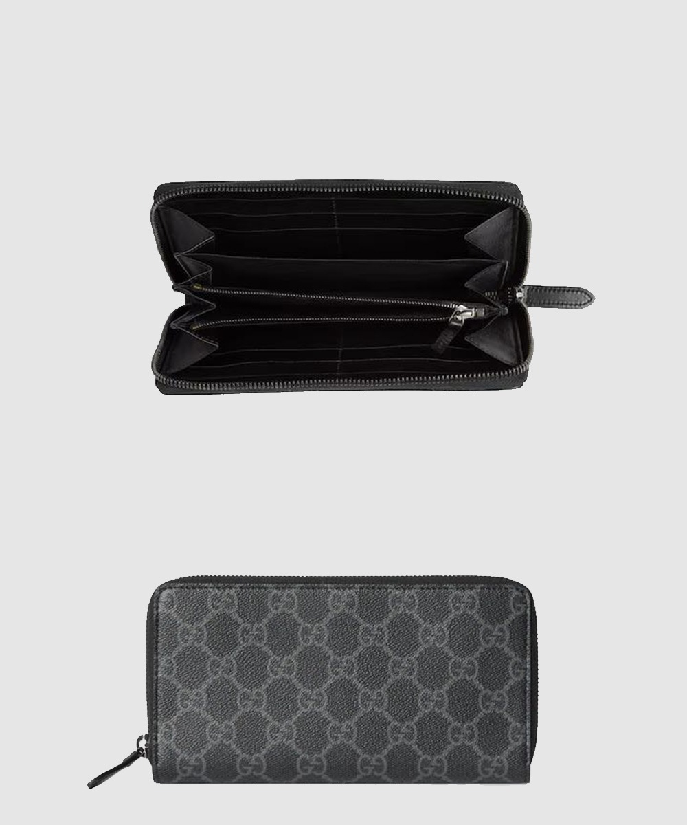 구찌 GG 엠블럼 지퍼 아라운드 지갑 821207
