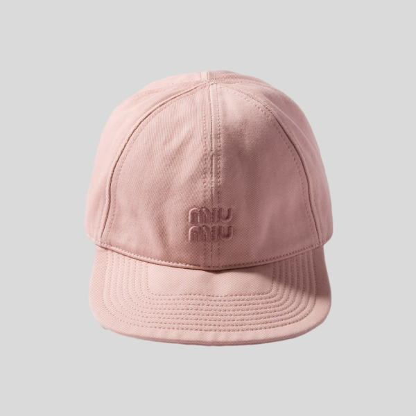미우미우 드릴 베이스볼 캡