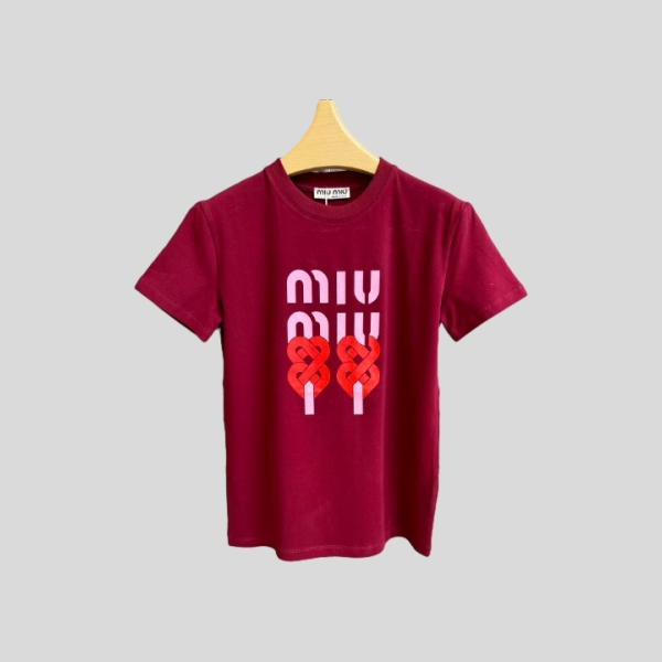 미우미우 프린트 티셔츠
