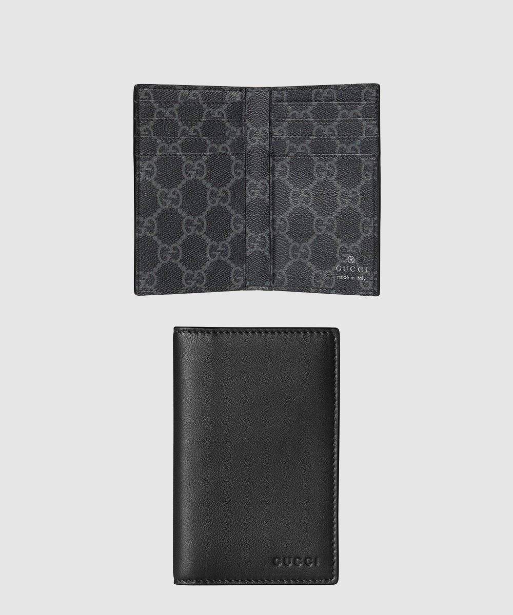 구찌 GG 엠블럼 바이폴드 엠보스 카드 케이스 818953