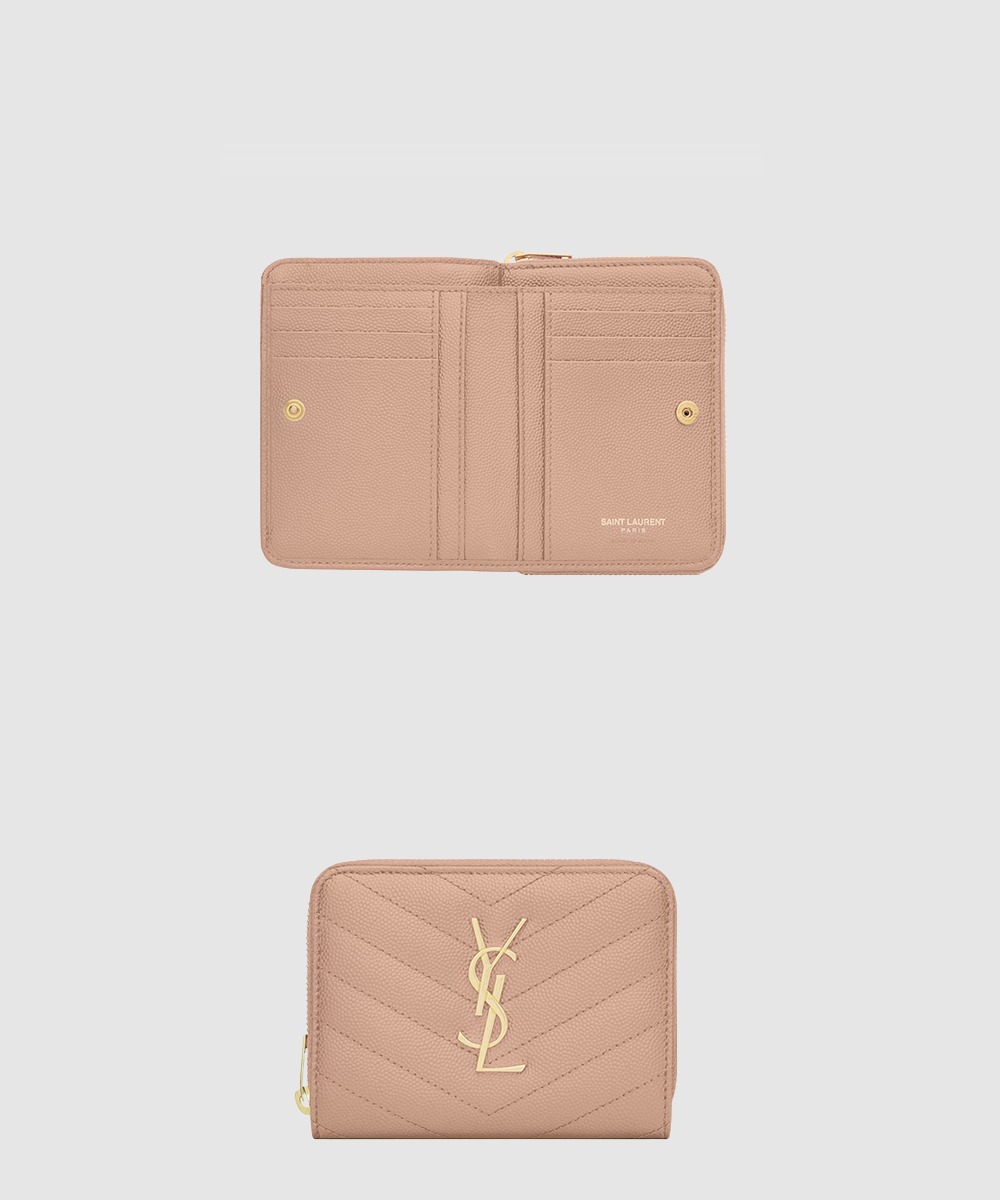 생로랑 모노그램 컴팩트 반지갑 403723
