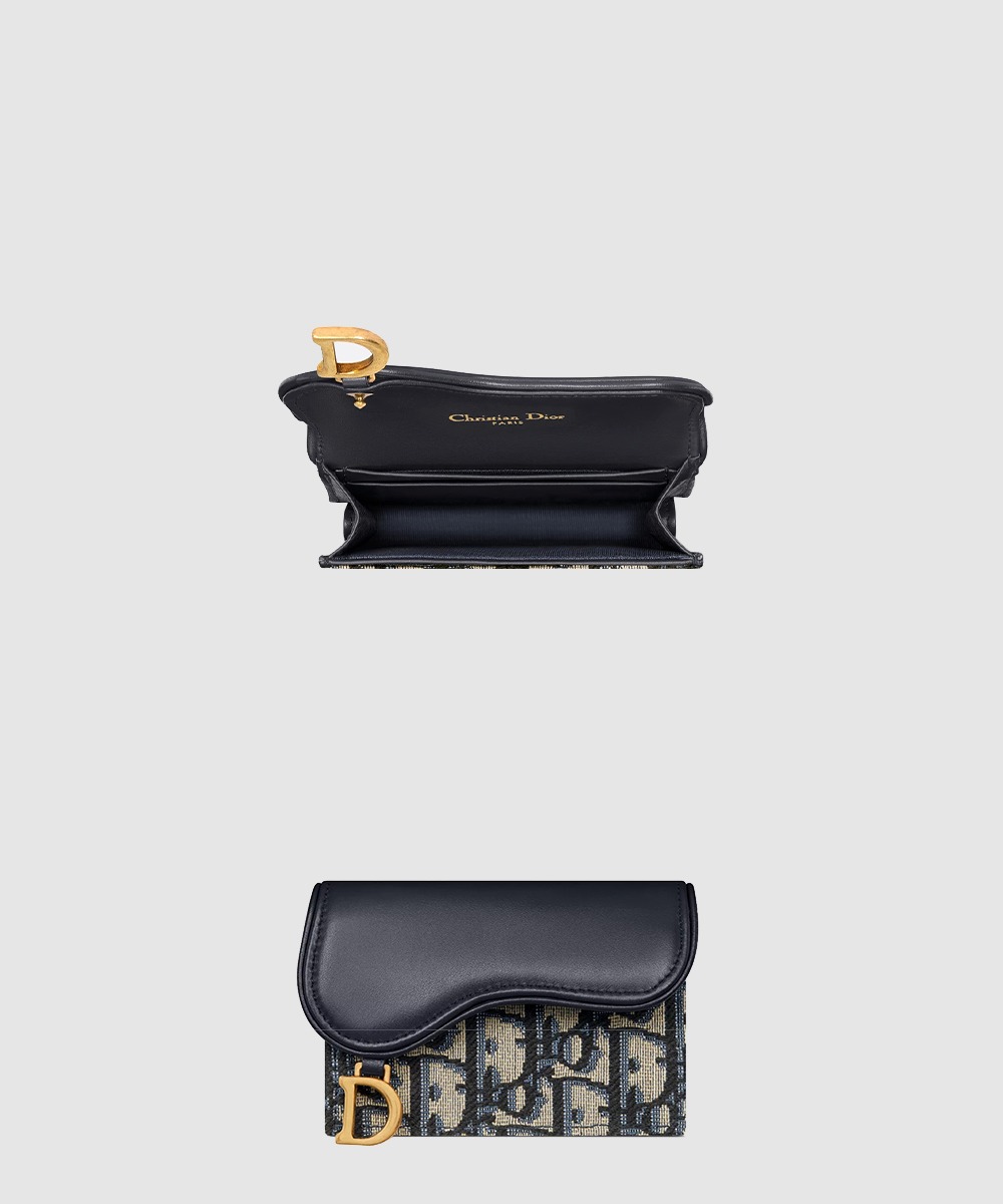 디올 Saddle Bloom 카드 지갑 S5611