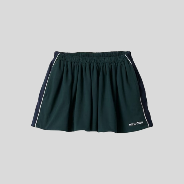 미우미우 코튼 저지 미니스커트