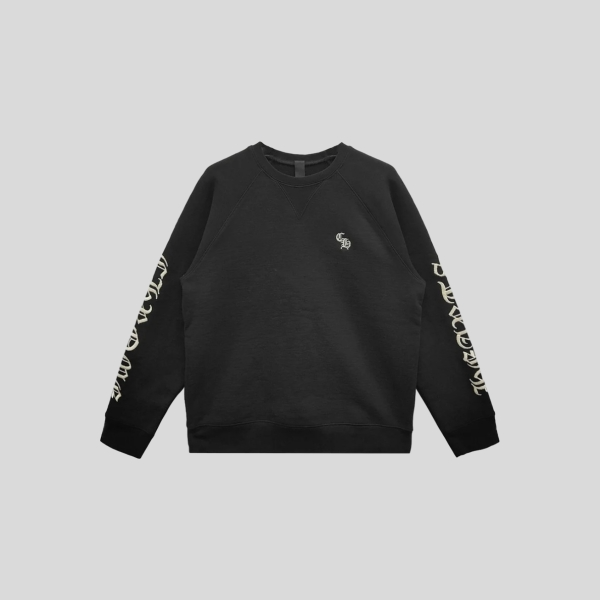 크롬하츠 자수 블랙 스웨트셔츠